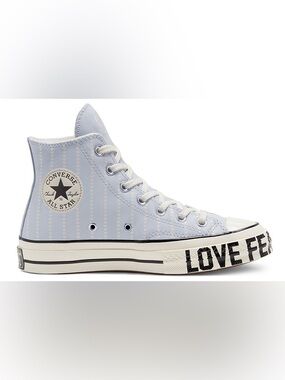 Converse Women’s High Top Sneakers - Light Blue & White